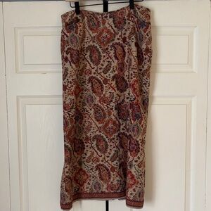 Sundance Paisley Midi Skirt